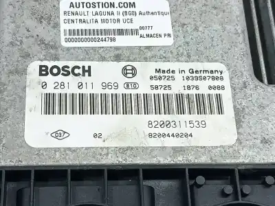 Second-hand car spare part ecu engine control for renault laguna ii bg0 authentique oem iam references 0281011969  