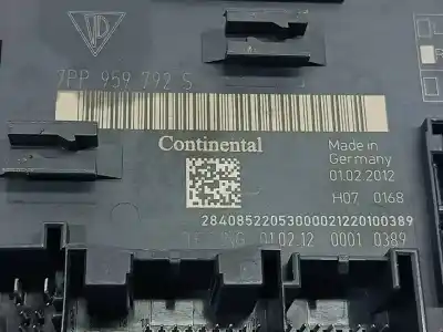 Second-hand car spare part electronic module for porsche cayenne typ 92aa s oem iam references 7pp959792s  