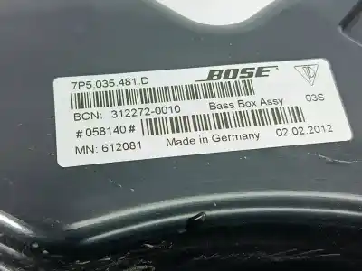 Second-hand car spare part speaker for porsche cayenne typ 92aa s oem iam references 7p5035481d  