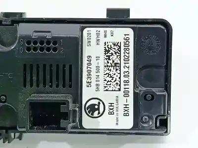 Peça sobressalente para automóvel em segunda mão Comando De Sofagem (chauffage / Ar Condicionado) por SKODA OCTAVIA LIM. (5E3) Active Referências OEM IAM 5E3907049  