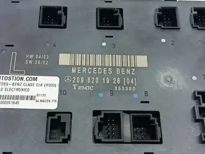 Pièce détachée automobile d'occasion MODULE ÉLECTRONIQUE pour MERCEDES-BENZ CLASE CLK (W209) COUPE 320 CDI (209.320) Références OEM IAM 2098201926  