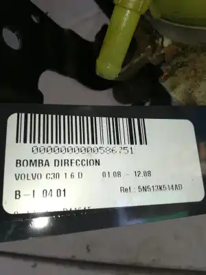 Second-hand car spare part steering pump for volvo c30 (533) 1.6 d oem iam references 5n513k514ad