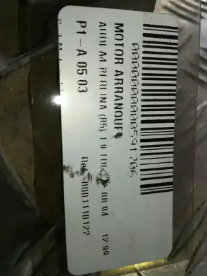 Second-hand car spare part starter motor for audi a4 b5 (8d2) 1.9 tdi oem iam references 0001110122  