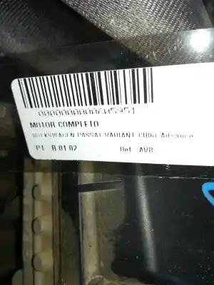 Second-hand car spare part complete engine for volkswagen passat b5.5 variant (3b6) 1.9 tdi oem iam references avb  