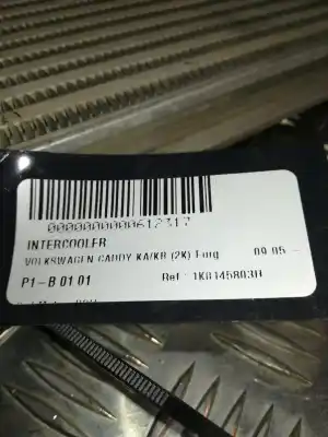 Автозапчастина б/у інтеркулер для volkswagen caddy ka/kb (2k) 1.9 tdi (bsu) посилання на oem iam 1k0145803h  