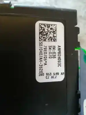 Peça sobressalente para automóvel em segunda mão peças diversas por audi a4 b7 avant (8ed) 2.0 tdi 16v referências oem iam 1k0953549ap  