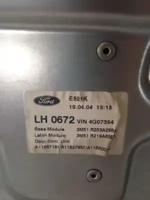 Second-hand car spare part driver left window regulator for ford focus c-max (cap) g6da oem iam references 3m51r203a29b  