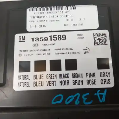 Second-hand car spare part power management control unit for opel corsa e b13dte oem iam references 13591589  