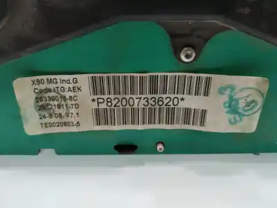 Peça sobressalente para automóvel em segunda mão quadrante por dacia sandero ambiance referências oem iam p8200733620  