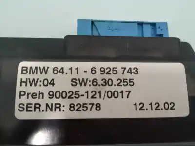 Second-hand car spare part climate control for bmw serie 7 (e65/e66) 735i oem iam references 64116925743
