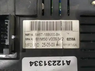 Second-hand car spare part multifunction display for ford fiesta (cbk) ambiente oem iam references 8a6t18b955bk  