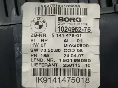 Peça sobressalente para automóvel em segunda mão quadrante por bmw serie 1 berlina (e81/e87) 118d referências oem iam 102495275