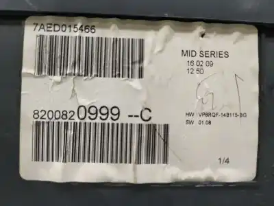 Peça sobressalente para automóvel em segunda mão quadrante por renault clio iii exception referências oem iam 8200820999c  
