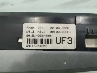 Peça sobressalente para automóvel em segunda mão comando de sofagem (chauffage / ar condicionado) por opel astra h (a04) 1.9 cdti (l48) referências oem iam 13231052  