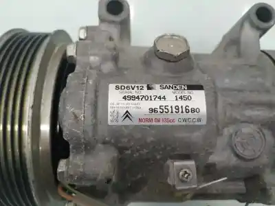 Автозапчастина б/у компресор кондиционера для citroen c3 i (fc_, fn_) 1.4 hdi посилання на oem iam 9655191680  