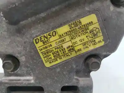 Peça sobressalente para automóvel em segunda mão compressor de ar condicionado a/a a/c por fiat ii panda 169 1.2 8v climbing 4x4 referências oem iam scsb06