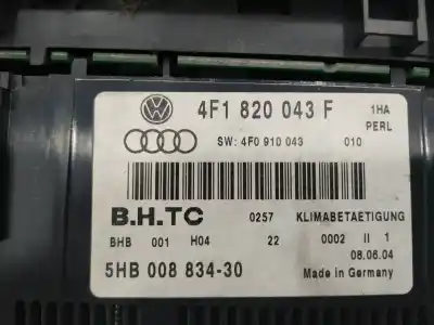 Second-hand car spare part climate control for audi a6 avant (4f5) 3.0 tdi quattro oem iam references 4f1820043f  