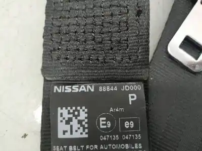 Автозапчастина б/у задній лівий ремін безпеки для nissan qashqai / qashqai +2 i (j10, nj10, jj10e) 1.6 посилання на oem iam 88844jd000 Автозапчастина б/у задній лівий ремін безпеки для nissan qashqai / qashqai +2 i (j10, nj10, jj10e) 1.6 посилання на oem iam 88844jd000