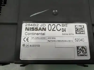 Автозапчастина б/у електронний модуль для nissan qashqai / qashqai +2 i (j10, nj10, jj10e) 1.6 посилання на oem iam 284b2jd02c Автозапчастина б/у електронний модуль для nissan qashqai / qashqai +2 i (j10, nj10, jj10e) 1.6 посилання на oem iam 284b2jd02c