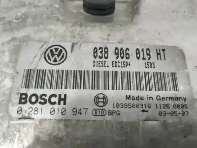 Автозапчасти б/у блок управления двигателем за seat cordoba (6l2) 1.9 tdi ссылки oem iam 038906019ht  