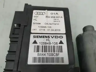 Автозапчастина б/у двиг скла задне ліво для audi a4 b6 avant (8e5) 2.0 посилання на oem iam 8e0959801a  