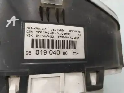 Peça sobressalente para automóvel em segunda mão quadrante por peugeot 208 access referências oem iam 9801904080h  