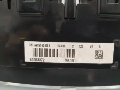 Second-hand car spare part dashboard for fiat 500l (351_, 352_) 1.6 d multijet (199lyd1b) oem iam references 52003372