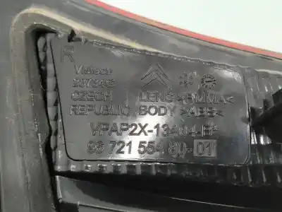 Tweedehands auto-onderdeel rechter achterlamp voor citroen c4 ii (b7) 1.6 hdi 110 9hr oem iam-referenties 967215548001