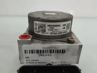 Peça sobressalente para automóvel em segunda mão abs por citroen c3 attraction referências oem iam 9802460680  
