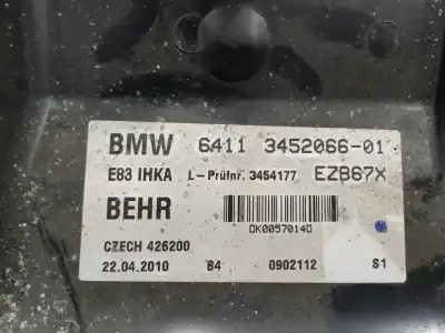Second-hand car spare part full normal heating for bmw x3 (e83) 2.0 sd oem iam references 6411345206601  