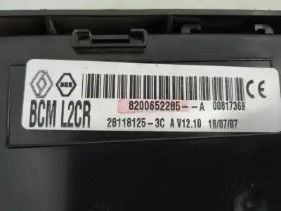 Second-hand car spare part electronic module for renault clio iii authentique oem iam references 8200652285a
