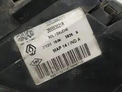 Second-hand car spare part left tailgate light for renault clio iv authentique oem iam references 265553021r  