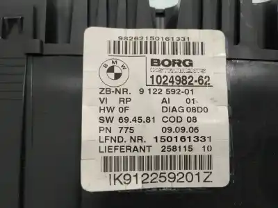 Peça sobressalente para automóvel em segunda mão quadrante por bmw serie 1 berlina (e81/e87) 118d referências oem iam 102498262  