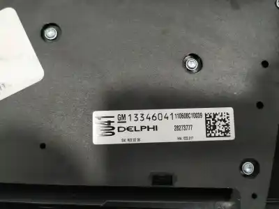 Second-hand car spare part climate control for opel meriva b cosmo oem iam references 13343707  