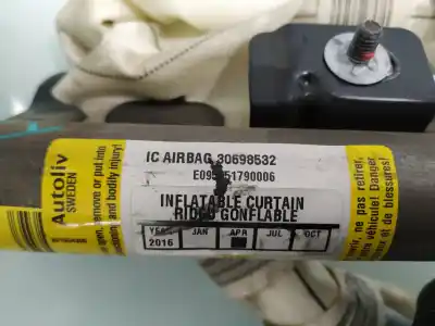 Peça sobressalente para automóvel em segunda mão airbag de cortina dianteiro esquerdo por volvo xc90 d5 executive geartronic (147 kw)(7 sitze) referências oem iam 30698532