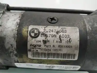 Peça sobressalente para automóvel em segunda mão motor de arranque por bmw serie 5 berlina (e39) 525tds referências oem iam 2247063  