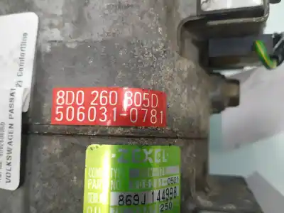 Peça sobressalente para automóvel em segunda mão compressor de ar condicionado a/a a/c por volkswagen passat berlina (3b2) comfortline referências oem iam 8d0260805d