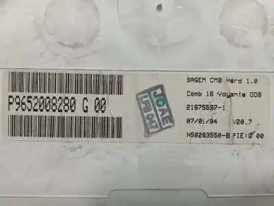 Peça sobressalente para automóvel em segunda mão quadrante por citroen c2 audace referências oem iam p9652008280g  