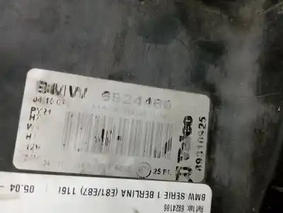 Second-hand car spare part right headlight for bmw 1 (e87) 116 i oem iam references 6924186  