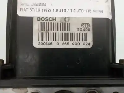 Peça sobressalente para automóvel em segunda mão abs por fiat stilo (192) 1.9 jtd / 1.9 jtd 115 active referências oem iam 0265900024  