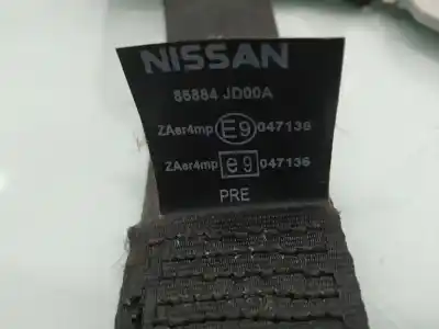 Автозапчастина б/у передній правий ремін безпеки для nissan qashqai / qashqai +2 i (j10, nj10, jj10e) 1.5 dci посилання на oem iam 86884jd00a  