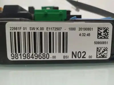Second-hand car spare part fuse box unit for citroen celysée feel oem iam references 9819849680  