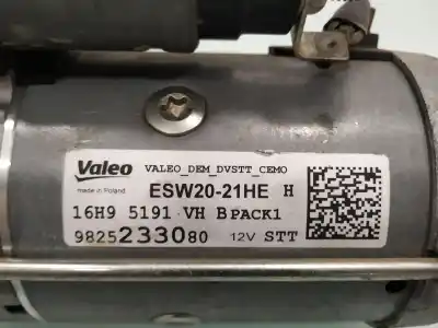 Tweedehands auto-onderdeel motor start voor citroen celysée feel oem iam-referenties 9825233080