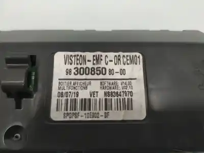 Second-hand car spare part multifunction display for citroen celysée feel oem iam references 9830085080  