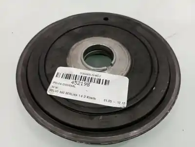 Second-hand car spare part crankshaft pulley for volvo s40 berlina 1.6 d kinetic oem iam references 