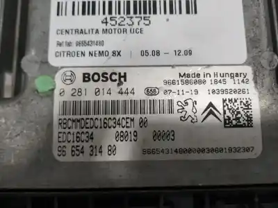 Peça sobressalente para automóvel em segunda mão centralina de motor uce por citroen nemo sx referências oem iam 9665431480