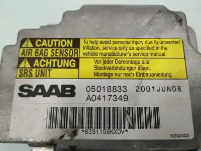 Second-hand car spare part airbag control unit for saab 93 2.2 tid oem iam references 05018833