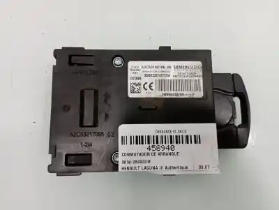 Peça sobressalente para automóvel em segunda mão comutador de ignição por renault laguna iii authentique referências oem iam 285900001rf