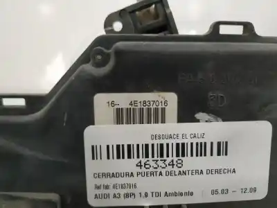 Second-hand car spare part front right door lock for audi a3 (8p1) 1.9 tdi oem iam references 4e1837016  