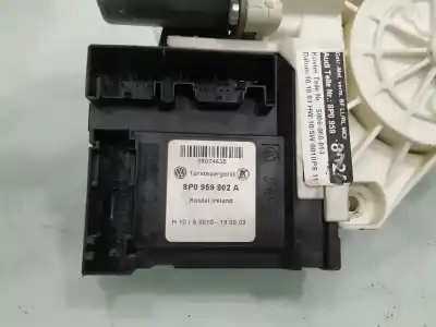 Peça sobressalente para automóvel em segunda mão motor elevador vidro dianteiro direito por audi a3 (8p1) 1.9 tdi referências oem iam 8p0959802a